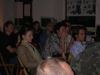 Audience at Art and Bioterrorism 