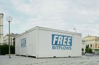 Container Karlsplatz for Free Bitflows Exhibition