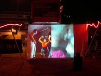 projection at Free Media Camp