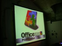 Screen at Office 3000, 2002